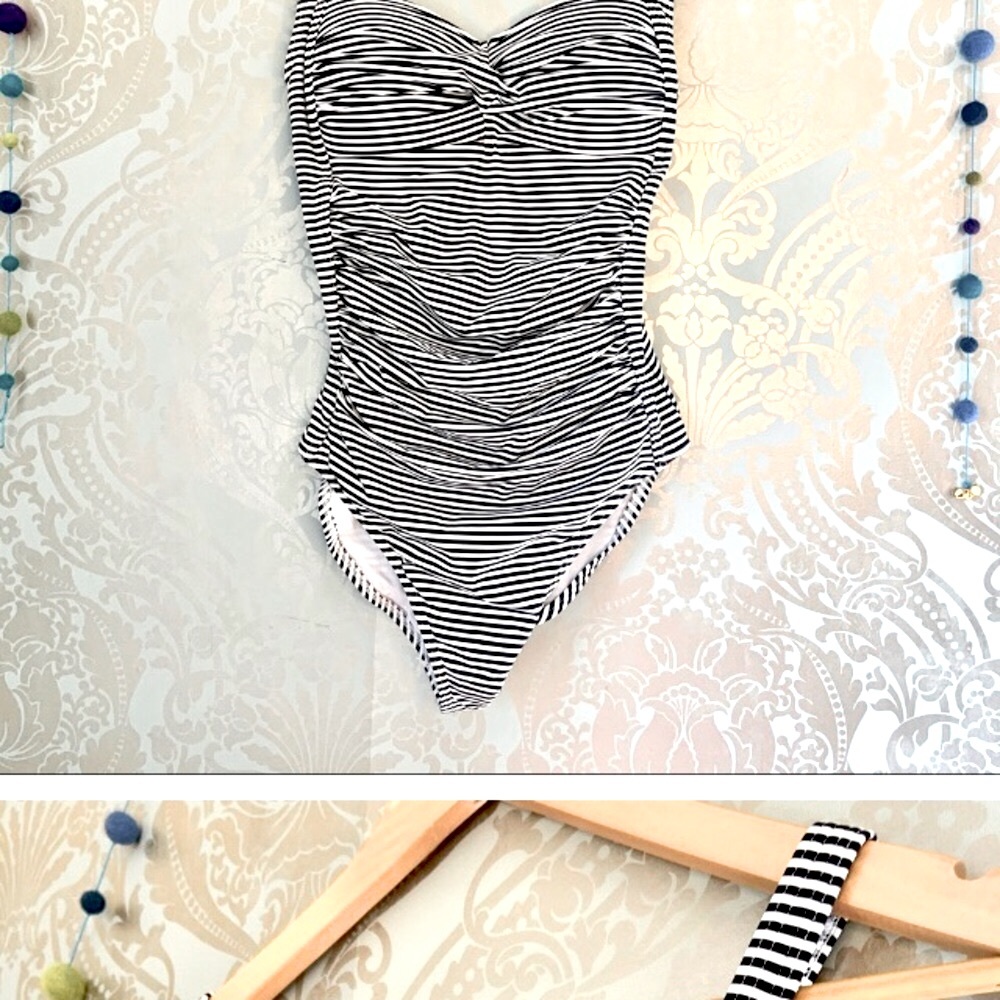 🔥Bond-eye Australia Striped One Piece Bathing Suit. Great fit, slenderizing.